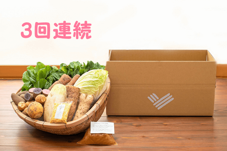 本体約5%オフ【3回連続】野菜セット